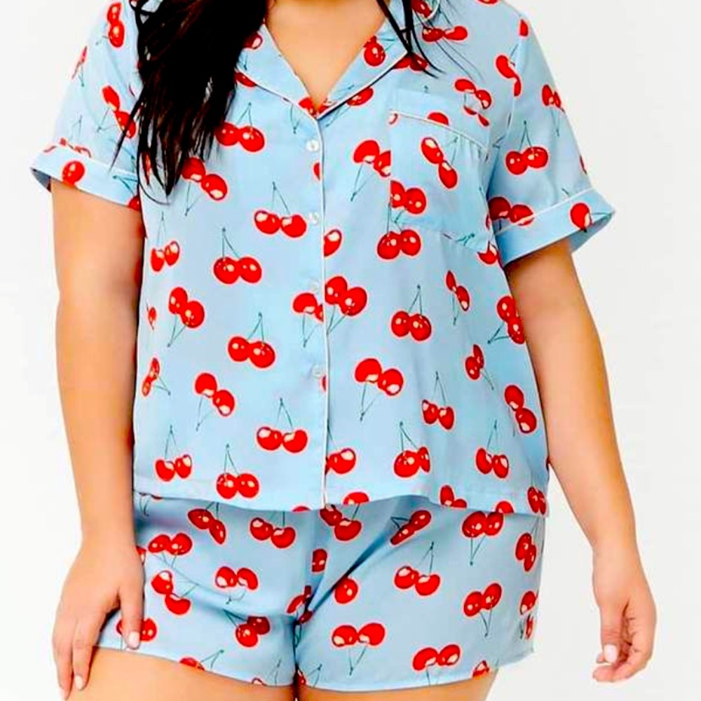 Forever 21 Plus Cherry Pajamas